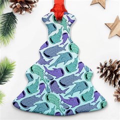 Whale Sharks Ornament (christmas Tree)  by mbendigo