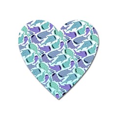 Whale Sharks Heart Magnet by mbendigo