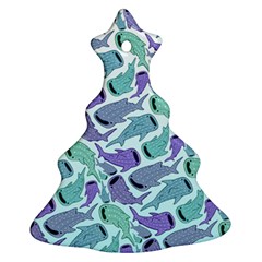 Whale Sharks Christmas Tree Ornament (two Sides)