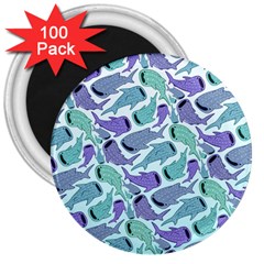 Whale Sharks 3  Magnets (100 Pack) by mbendigo