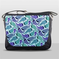 Whale Sharks Messenger Bag by mbendigo