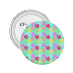 Pastel Rainbow Monstera 2 25  Buttons by PodArtist