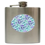 Whale Sharks Hip Flask (6 oz) Front