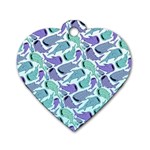 Whale Sharks Dog Tag Heart (Two Sides) Front