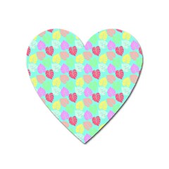 Pastel Rainbow Monstera Heart Magnet by PodArtist