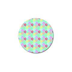 Pastel Rainbow Monstera Golf Ball Marker (4 Pack) by PodArtist