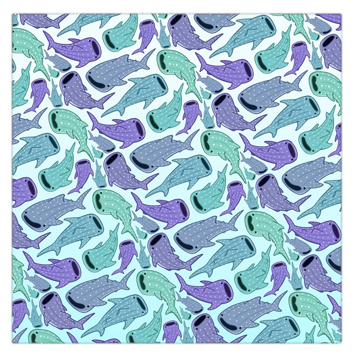 Whale Sharks Large Satin Scarf (Square)