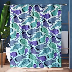 Whale Sharks Shower Curtain 60  X 72  (medium)  by mbendigo