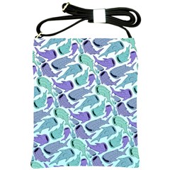 Whale Sharks Shoulder Sling Bag by mbendigo