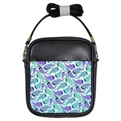 Whale Sharks Girls Sling Bag by mbendigo