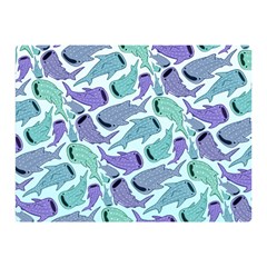 Whale Sharks Double Sided Flano Blanket (mini)  by mbendigo