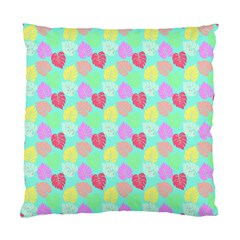 Pastel Rainbow Monstera Standard Cushion Case (one Side) by PodArtist