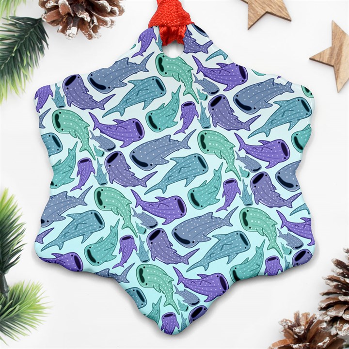 Whale Sharks Ornament (Snowflake)