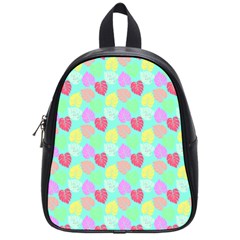 Pastel Rainbow Monstera School Bag (small) by PodArtist