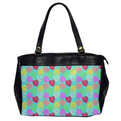 Pastel Rainbow Monstera Oversize Office Handbag by PodArtist