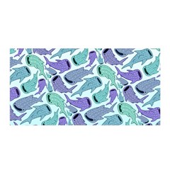 Whale Sharks Satin Wrap by mbendigo