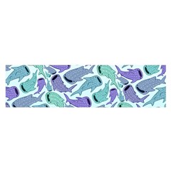 Whale Sharks Satin Scarf (oblong) by mbendigo