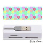 Pastel Rainbow Monstera Memory Card Reader (Stick) Front