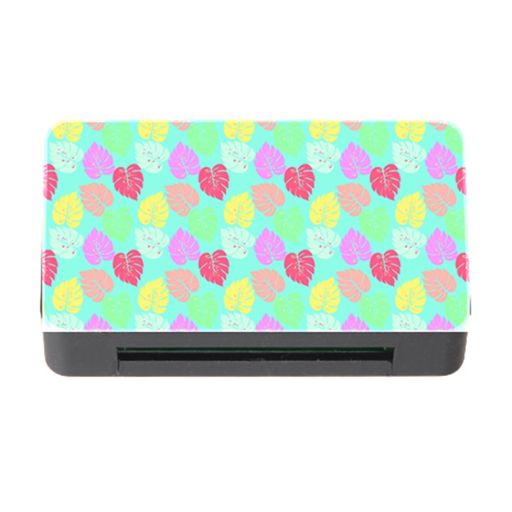 Pastel Rainbow Monstera Memory Card Reader with CF