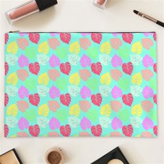 Pastel Rainbow Monstera Cosmetic Bag (xxl) by PodArtist