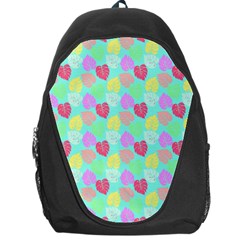 Pastel Rainbow Monstera Backpack Bag by PodArtist