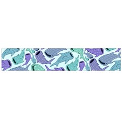 Whale Sharks Large Flano Scarf  by mbendigo