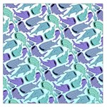 Whale Sharks Large Satin Scarf (Square) Front