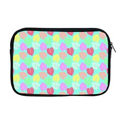 Pastel Rainbow Monstera Apple Macbook Pro 17  Zipper Case by PodArtist