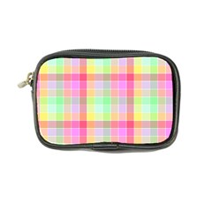 Pastel Rainbow Sorbet Ice Cream Check Plaid Coin Purse by PodArtist