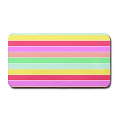 Pastel Rainbow Sorbet Horizontal Deck Chair Stripes Medium Bar Mats by PodArtist