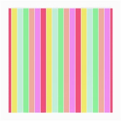 Pastel Rainbow Sorbet Deck Chair Stripes Medium Glasses Cloth (2-side) by PodArtist