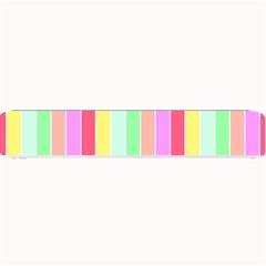 Pastel Rainbow Sorbet Deck Chair Stripes Small Bar Mats by PodArtist