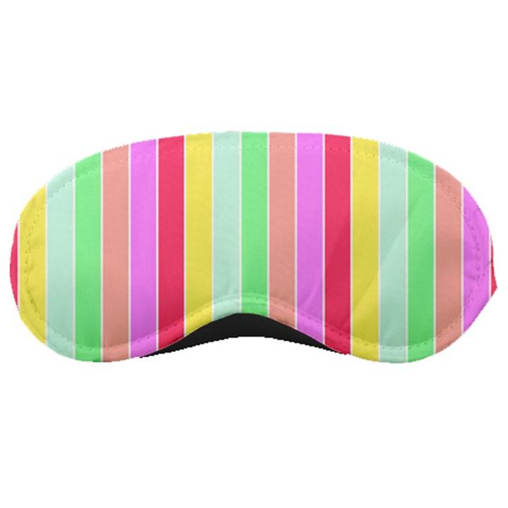 Pastel Rainbow Sorbet Deck Chair Stripes Sleeping Masks