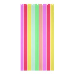 Pastel Rainbow Sorbet Deck Chair Stripes Shower Curtain 36  X 72  (stall)  by PodArtist