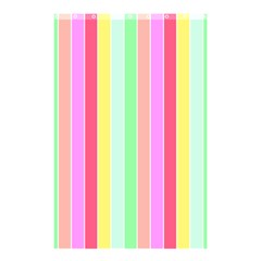 Pastel Rainbow Sorbet Deck Chair Stripes Shower Curtain 48  X 72  (small)  by PodArtist