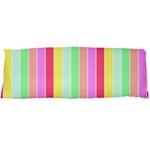 Pastel Rainbow Sorbet Deck Chair Stripes Body Pillow Case Dakimakura (Two Sides) Back