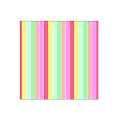 Pastel Rainbow Sorbet Deck Chair Stripes Satin Bandana Scarf by PodArtist