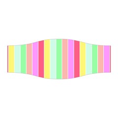 Pastel Rainbow Sorbet Deck Chair Stripes Stretchable Headband by PodArtist