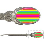 Neon Hawaiian Rainbow Horizontal Deck Chair Stripes Letter Opener Front