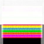 Neon Hawaiian Rainbow Horizontal Deck Chair Stripes Rectangular Jigsaw Puzzl Front