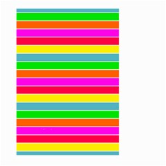 Neon Hawaiian Rainbow Horizontal Deck Chair Stripes Large Garden Flag (two Sides) by PodArtist