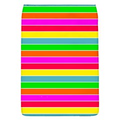 Neon Hawaiian Rainbow Horizontal Deck Chair Stripes Removable Flap Cover (l) by PodArtist