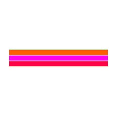 Neon Hawaiian Rainbow Horizontal Deck Chair Stripes Flano Scarf (mini) by PodArtist