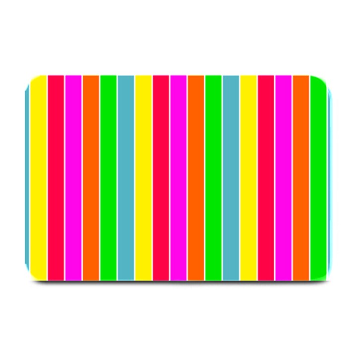 Neon Hawaiian Rainbow Deck Chair Stripes Plate Mats