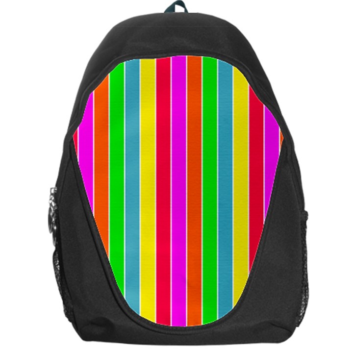 Neon Hawaiian Rainbow Deck Chair Stripes Backpack Bag