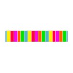 Neon Hawaiian Rainbow Deck Chair Stripes Flano Scarf (Mini) Back