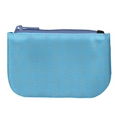 Oktoberfest Bavarian Blue Mini Houndstooth Check Large Coin Purse