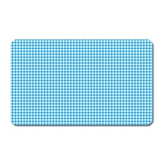 Oktoberfest Bavarian Blue Houndstooth Check Magnet (rectangular) by PodArtist