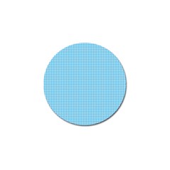 Oktoberfest Bavarian Blue Houndstooth Check Golf Ball Marker (10 Pack) by PodArtist