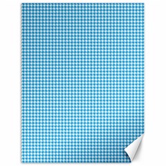 Oktoberfest Bavarian Blue Houndstooth Check Canvas 12  X 16  by PodArtist